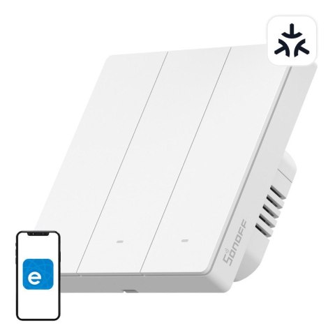 Przełącznik ścienny SONOFF M5-3C-86W Wi-Fi Matter 3-kanałowy