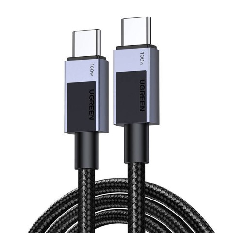 Kabel UGREEN L512 USB-C-USB-C 0.5m 100W 5A (czarny)