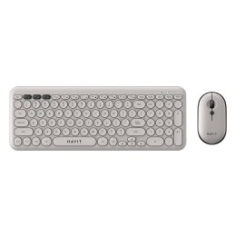 Bezprzewodowy zestaw gamingowy 2w1 Havit KB254GCM klawiatura + mysz (szary) (QWERTY)