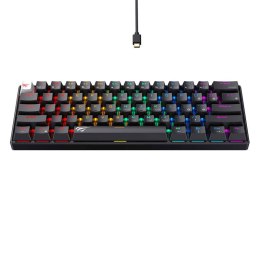 Przewodowa klawiatura mechaniczna / gamingowa RGB Havit KB903L (czarna) (QWERTY)