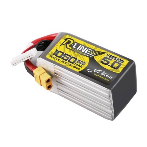 Akumulator Lipo Tattu R-Line Version 5.0 1050mAh 29.6V 8S 150C z wtyczką XT60