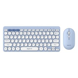 Bezprzewodowy zestaw gamingowy 2w1 Havit KB279GCM klawiatura + mysz (niebieski) (QWERTY)