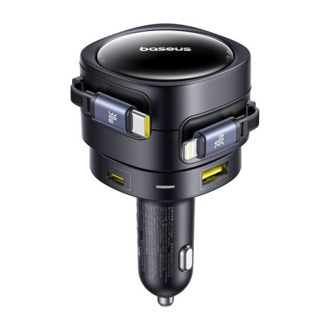 Ładowarka samochodowa BASEUS Enjoyment Max 90W USB-C/Lightning (czarna)