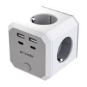Kostka zasilająca BlitzWolf BW-EC2 8-in-1 (4xAC / 2 x USB-A / 2 x USB-C)
