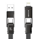 Kabel BLITZWOLF BW-HDC7 USB-A/USB-C-USB-C/Lightning 1.2m 240W (czarny)