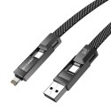 Kabel BLITZWOLF BW-HDC7 USB-A/USB-C-USB-C/Lightning 1.2m 240W (czarny)