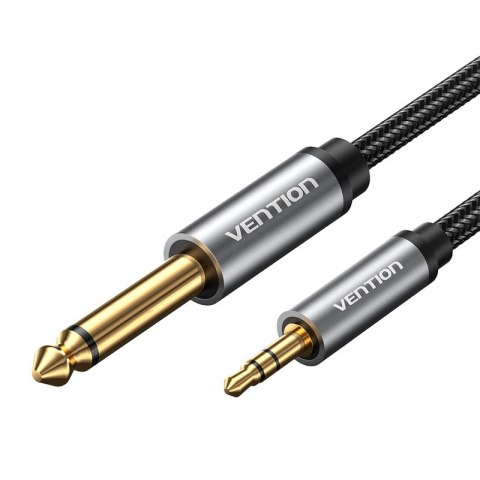 Kabel audio mini jack 3.5mm męski do jack 6.35mm męski Vention BCYHF 1m