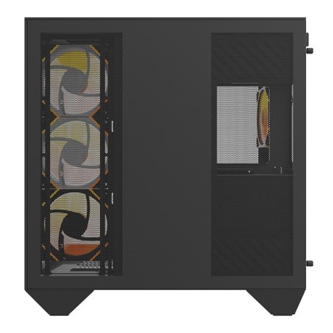 Obudowa komputerowa DARKFLASH DY470 + 4 wentylatory (czarna)