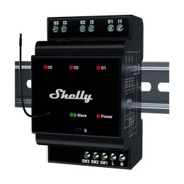 3-kanałowy przekaźnik na szynę DIN Shelly Qubino Wave Pro 3 Z-Wave