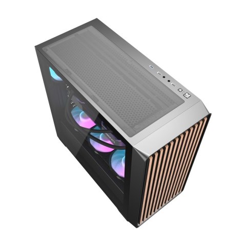 Obudowa komputerowa DARKFLASH DS900WD + 4 wentylatory (czarna)