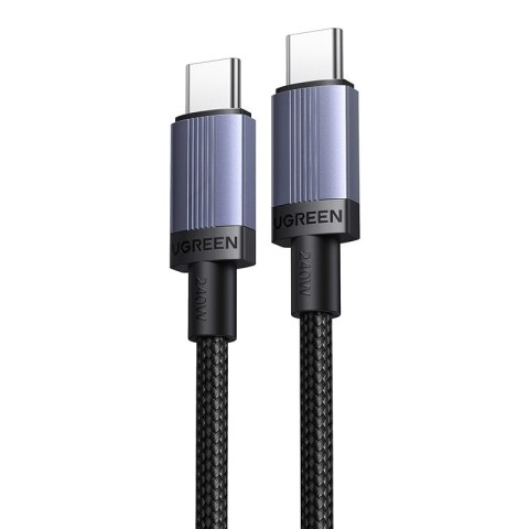 Kabel UGREEN L528 USB-C-USB-C 1m 100W (szary)