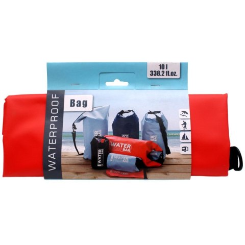 TORBA PLECAK WOREK WODOSZCZELNY 10L CZERWONY