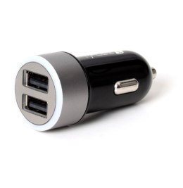 Ładowarka TECHLY 2x USB typ A Czarno-szary IUSB2-CAR-ADP482