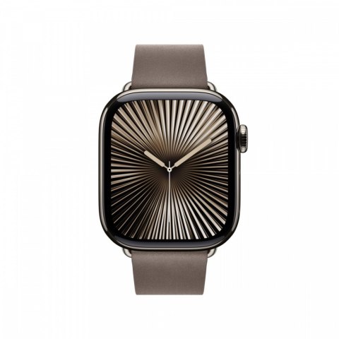 Pasek w kolorze szarobrązowym z klamrą nowoczesną do koperty 42 mm - rozmiar L