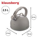 CZAJNIK STALOWY Z GWIZDKIEM 2,5L KLAUSBERG KB-7912