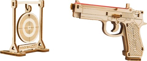 Drewniane Puzzle 3D - Pistolet The Legend BRT-9