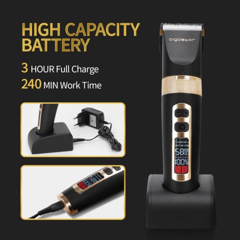 Maszynka do strzyżenia włosów z wyświetlaczem LED, AIGOSTAR