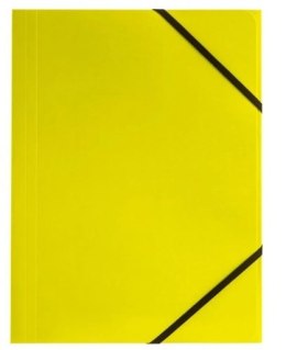 Teczka z gumką A4 350g limon