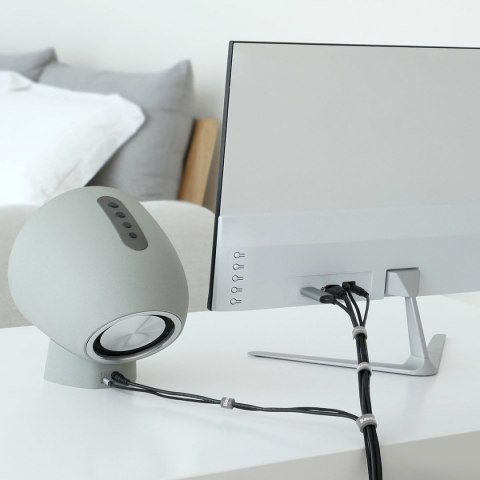 Taśma rzepowa, organizer kabli Baseus Rainbow Circle Velcro Straps 3m (szary)