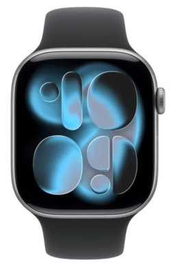 Watch Series 11 GPS+Cellular koperta 46 mm z aluminium w kolorze gwiezdnej szarości, pasek sportowy w kolorze czarnym - rozmiar 