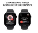 Watch Series 11 GPS koperta 42 mm z aluminium w kolorze gwiezdnej szarości, pasek sportowy w kolorze czarnym - rozmiar M/L