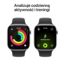 Watch Series 11 GPS koperta 46 mm z aluminium w kolorze gwiezdnej szarości, pasek sportowy w kolorze czarnym - rozmiar S/M