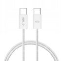 Kabel przewód USB-C PD 60W 3A 1m - biały