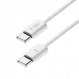 Kabel przewód USB-C PD 60W 3A 1m - biały