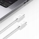 Kabel przewód USB-C PD 60W 3A 1m - biały