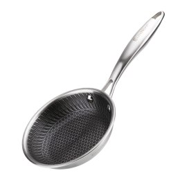 PATELNIA STALOWA 16cm Z POWŁOKĄ PLASTER MIODU E-7543