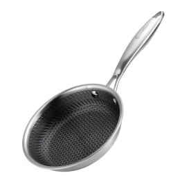 PATELNIA STALOWA 18cm Z POWŁOKĄ PLASTER MIODU E-7544