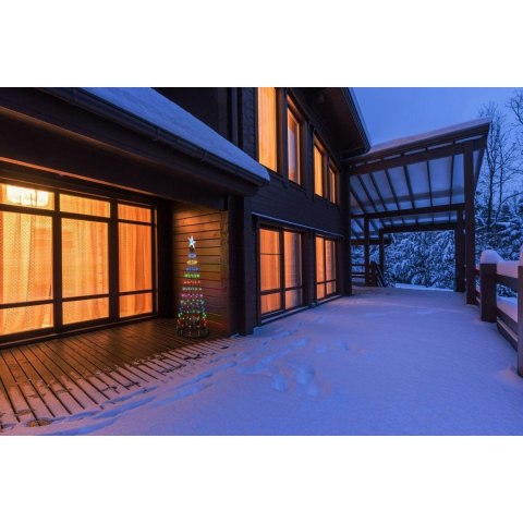 CHOINKA DEKORACYJNA 154LED RGB 150CM BLACK