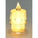 ŚWIECA DEKORACYJNA 5x8CM ZDOBIONA LED