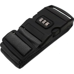 UNIWERSALNY PAS ZABEZPIECZAJĄCY DO WALIZKI SPINAJĄCY 180x5CM NA SZYFR PROWORLD SZARY