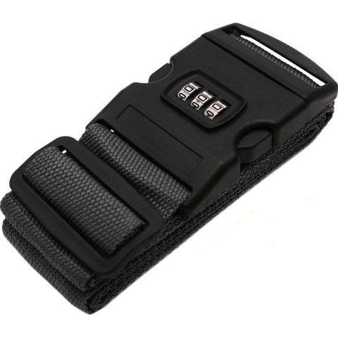 UNIWERSALNY PAS ZABEZPIECZAJĄCY DO WALIZKI SPINAJĄCY 180x5CM NA SZYFR PROWORLD SZARY