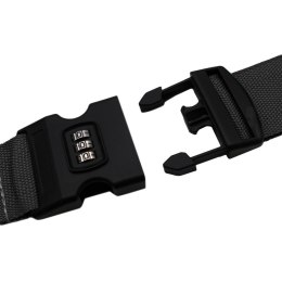 UNIWERSALNY PAS ZABEZPIECZAJĄCY DO WALIZKI SPINAJĄCY 180x5CM NA SZYFR PROWORLD SZARY