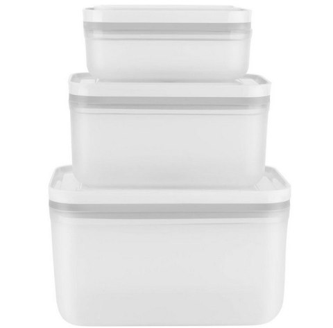 Zestaw 3 plastikowych pojemników Fresh&Save