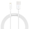 Baseus kabel Superior USB - Lightning 1,5 m 2,4A biały
