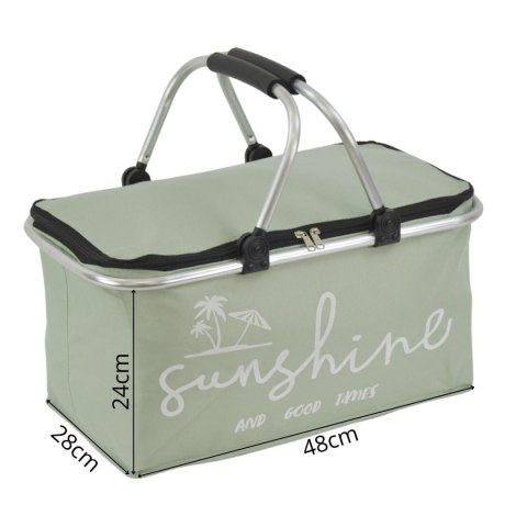 KOSZYK TURYSTYCZNY SKŁADANY TERMICZNY 35L REDCLIFFS ZIELONY