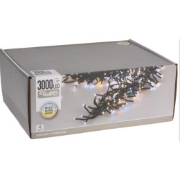 LAMPKI CHOINKOWE ŁAŃCUCH ŚWIETLNY 3000 LED TIMER ZIMNY I CIEPŁY BIAŁY