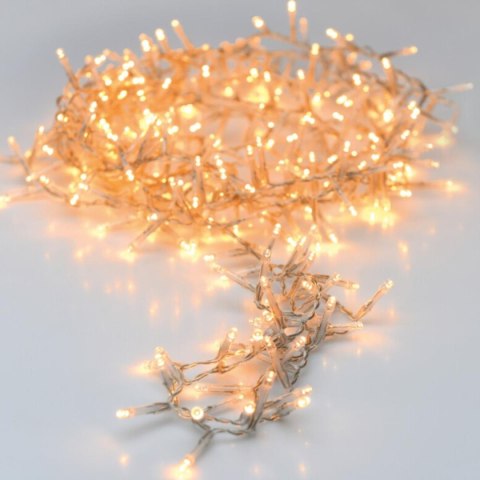 LAMPKI CHOINKOWE ŁAŃCUCH ŚWIETLNY 480 LED TIMER CIEPŁY BIAŁY PRZEŹROCZYSTY PRZEWÓD