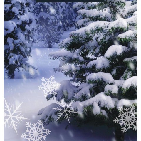 SZTUCZNY ŚNIEG W SPRAYU OZDOBNY NA CHOINKĘ OKNO DREWNO 150ML ŚWIECĄCY W NOCY