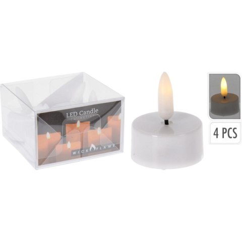 ZESTAW 4 ŚWIECZEK TEA LIGHT LED
