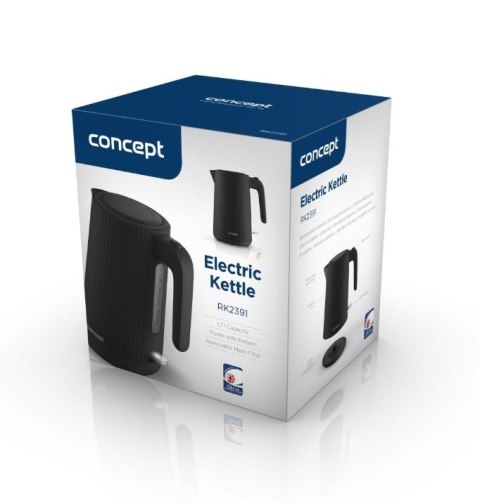 Czajnik plastikowy 1,7L RK2391 czarny