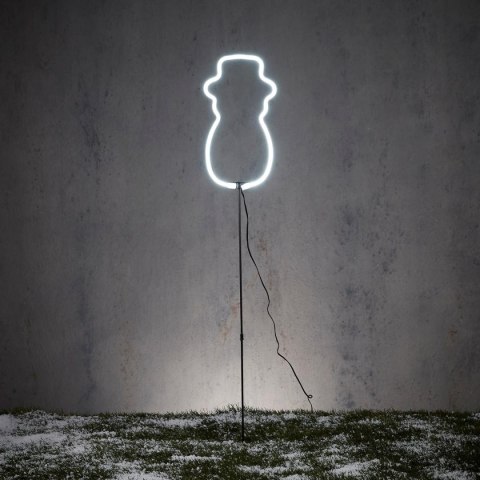 NEON BAŁWAN BIAŁY 81 LED NA BATERIE 14,5x96CM LUCA