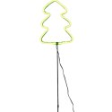 NEON CHOINKA ZIELONA 87 LED NA BATERIE 16x91CM LUCA
