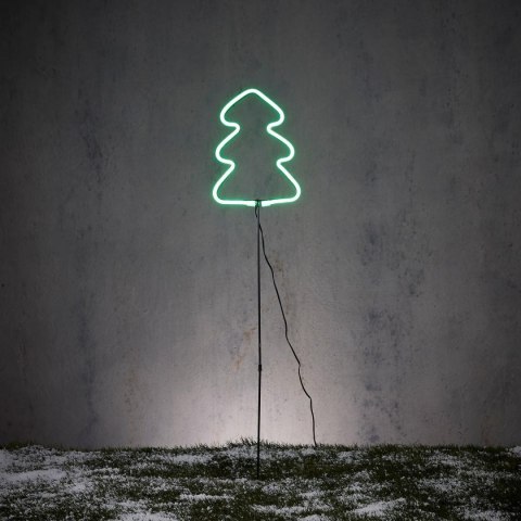 NEON CHOINKA ZIELONA 87 LED NA BATERIE 16x91CM LUCA