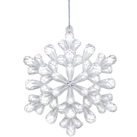 DEKORACJA WISZĄCA PŁATEK ŚNIEGU 12x12 CM WZÓR 3