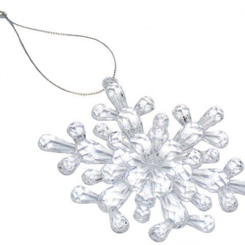 DEKORACJA WISZĄCA PŁATEK ŚNIEGU 12x12 CM WZÓR 4