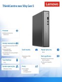 Komputer ThinkCentre Neo 50q Tiny G5 13B9000LPB W11Pro Core 5 210H/16GB/512GB/INT/3YRS OS